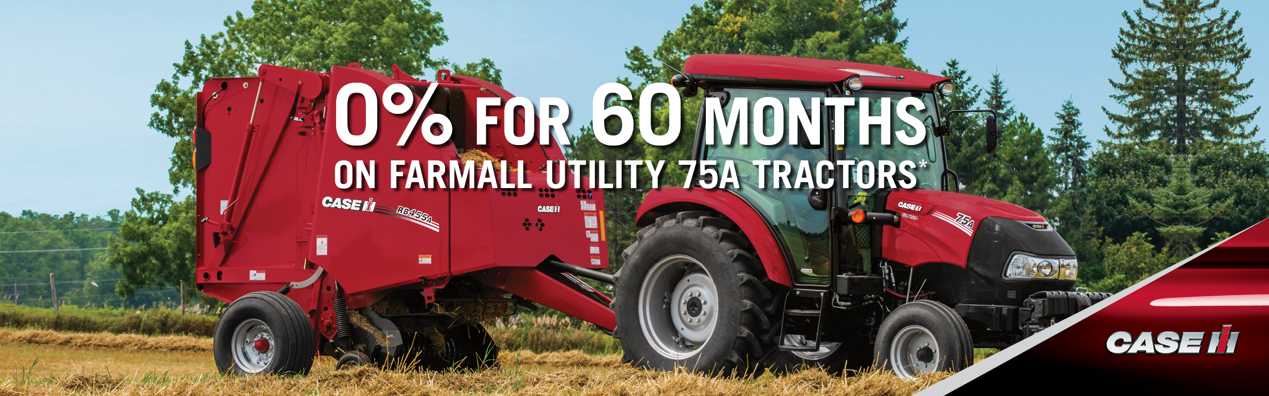 0% FOR 60 MONTHS ON FARMALL UTILITY 75A TRACTORS*