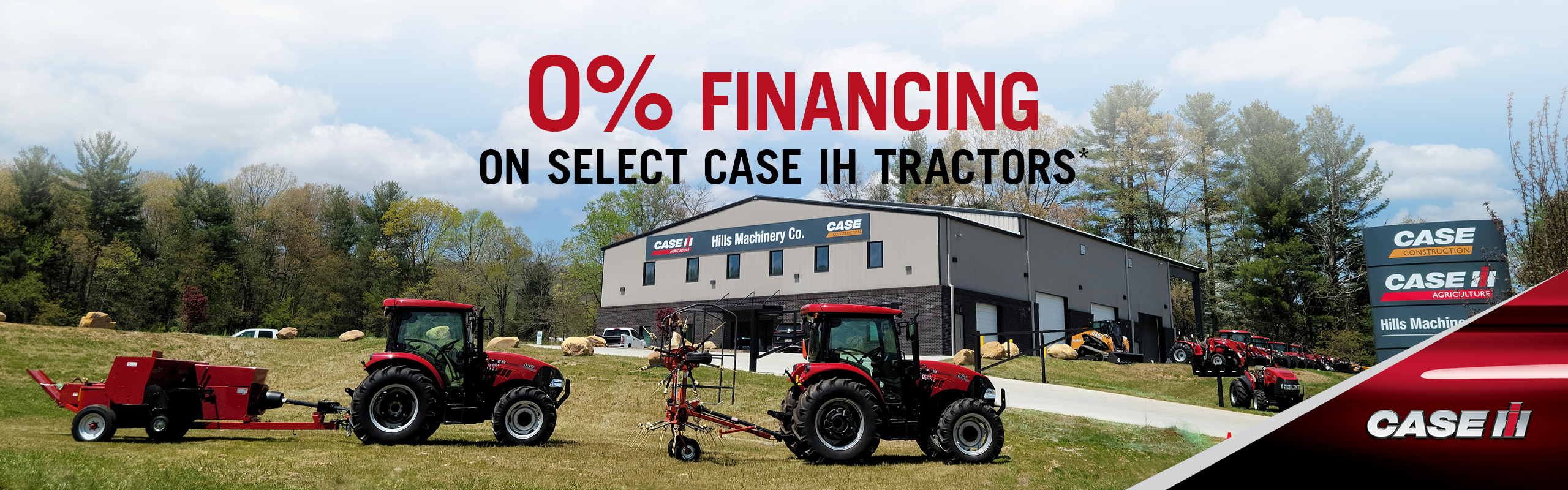0% Financing on select Case IH Tractors