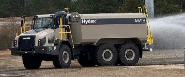 Hydex articulated water track spraying USA AWT6 Hills Machinery