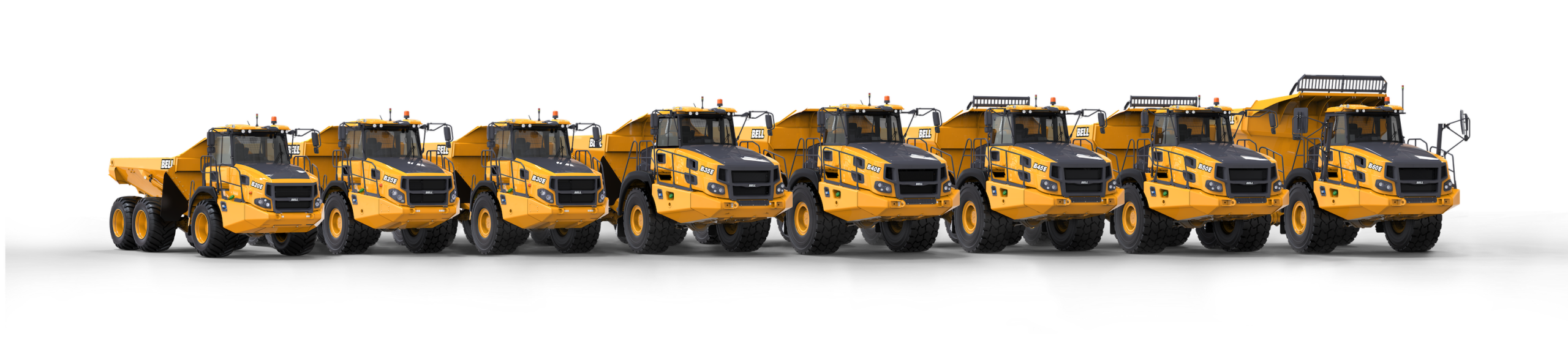 Bell Trucks ADT Range Lineup Dump Truck